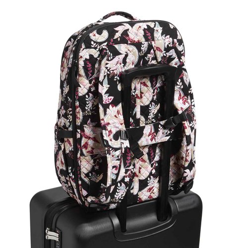 Vera Bradley Women's, Cotton Large Travel Backpack Travel Bag, Botanical Paisley, One Size