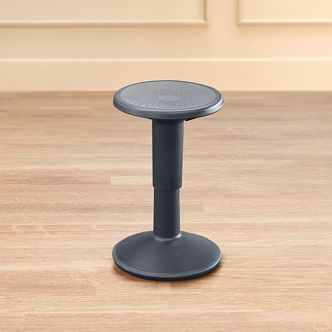 Back2School Express Adjustable Wobble Stool, Flexible Seating, Grey