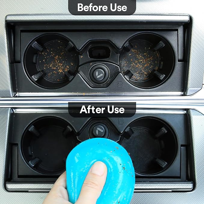 PULIDIKI Car Cleaning Gel Clean Putty Auto Detail Tools Slime Cleaner Interior Car Accessories Christmas Stocking Stuffers Gifts for Men Women Teens White Elephant Gifts Adults 2Pack