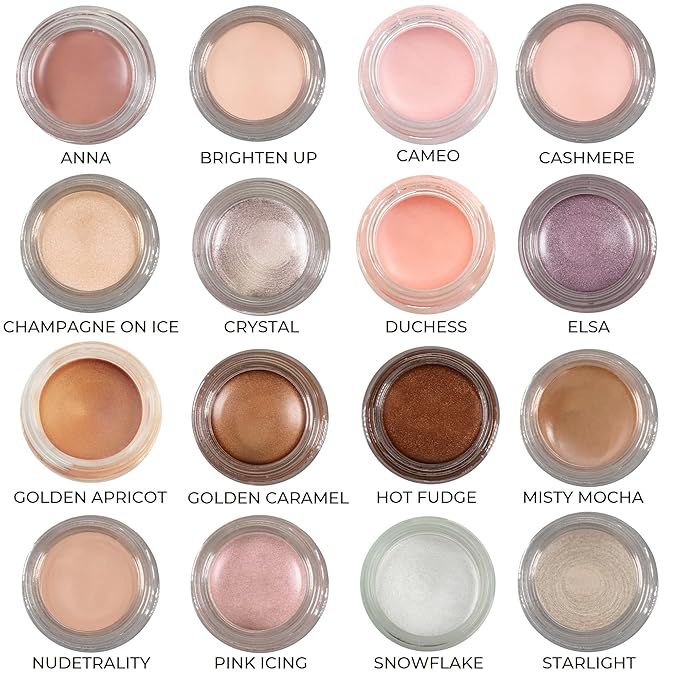 Mommy Makeup Any Wear Creme Eyeshadow - Waterproof, Crease-Proof, Long Lasting, High Pigment, Oil-free - Cream to Powder for Eyes, Cheeks & Lips (Golden Caramel)