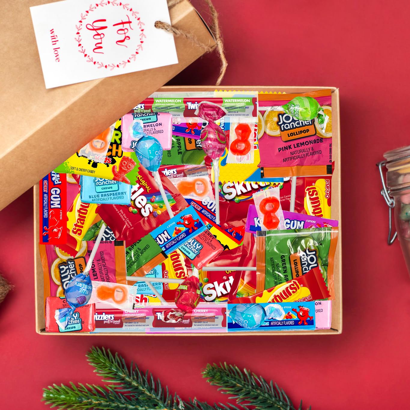 Bulk Candy Mix Variety Pack – 5lb Assortment of Individually Wrapped Chewy & Hard Sweets - Candy for Party Favors, Goodie Bags, Buffets, Office Snacks, Birthday Treats, and Gifting