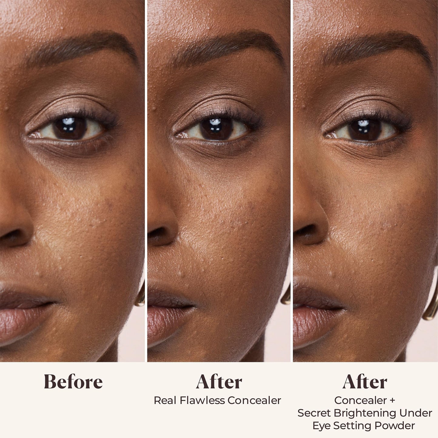 Laura Mercier Secret Brightening Under-Eye Setting Powder, Peach and Pink Pigments to Brighten the Under Eye, Color Correct Disc