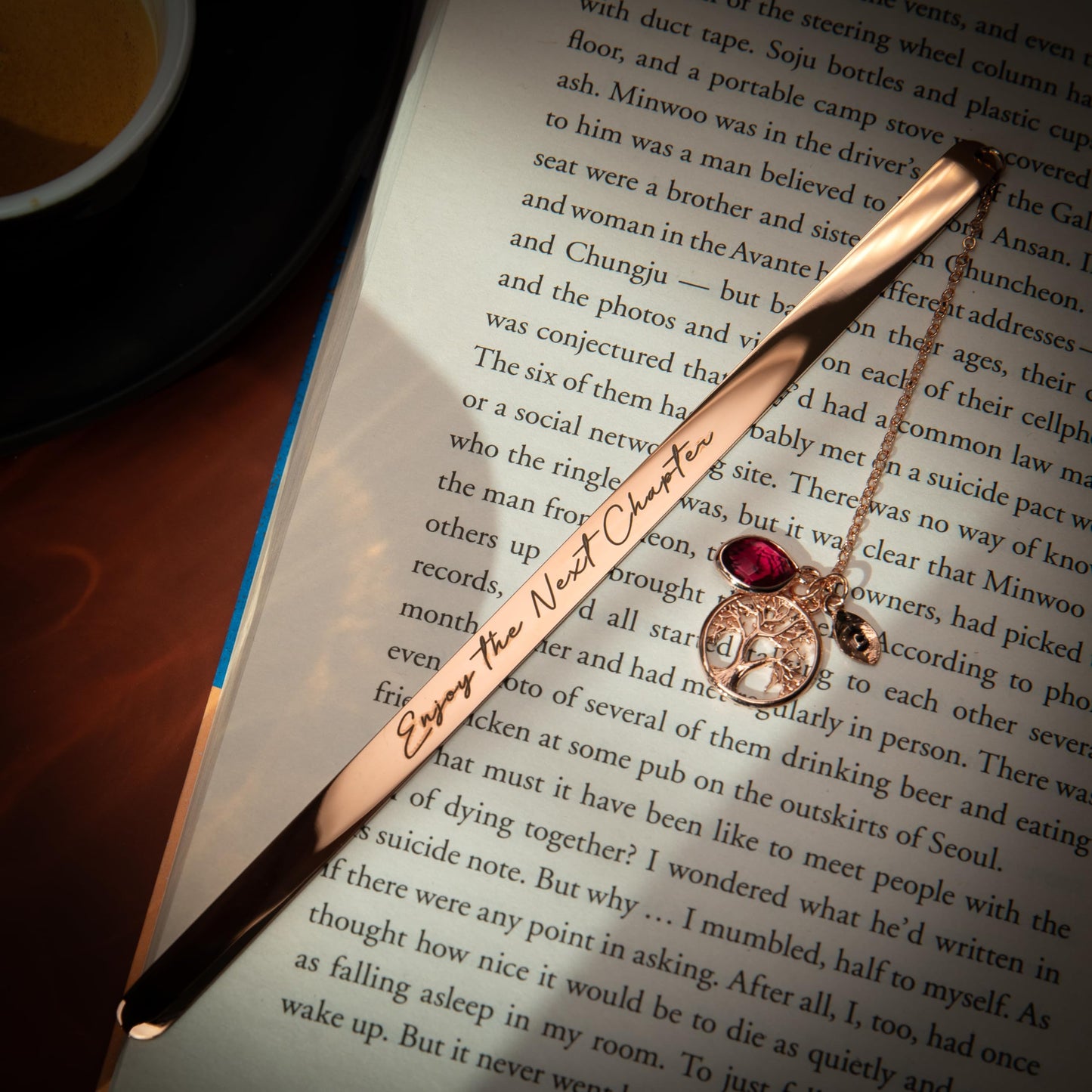 Personalized Bookmark, Birthstone, Initial, and Tree of Life Charm, Custom Birthday Gift for Book Lovers, Mom, Grandma, Graduation Gift for Her – BM