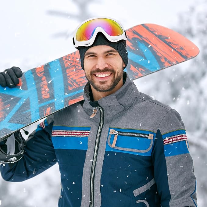 Ski Goggles, Snowboard Goggles for Men Women Kids, Skiing Snowboard Motorcycle Glasses for Adult Youth