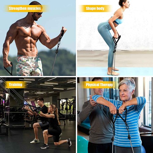 HPYGN Resistance Bands for Working Out, 360lbs Heavy Duty Resistance Bands with Handles, Fitness Band, Workout Bands Men, Weight Bands Set for Muscle Training, Strength, Slim, Yoga, Home Gym Equipment
