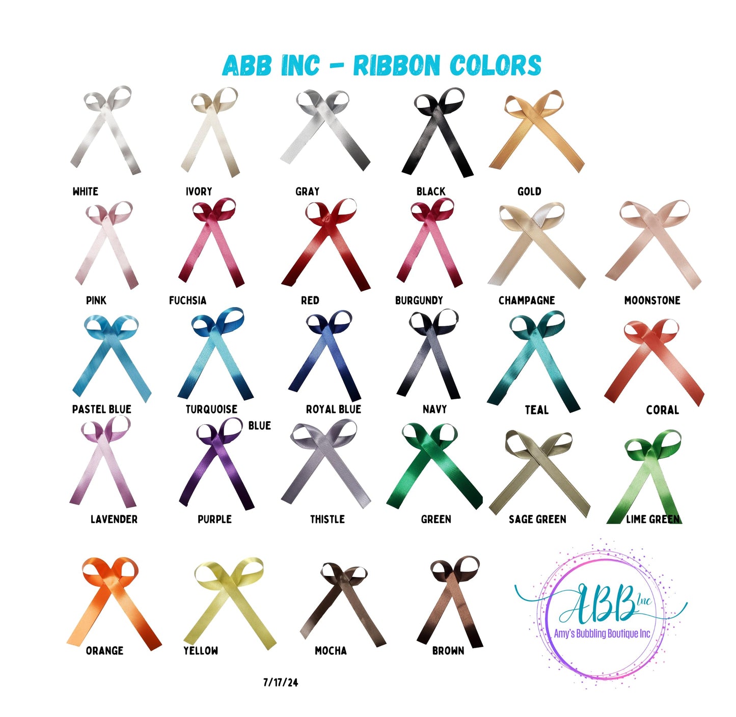 Personalized Ribbons for Bridal Shower Wedding Party Favors or Baby Showers - Custom Made Cut Ribbon Name 50 100 Optional Assembled Bows Safety Pins