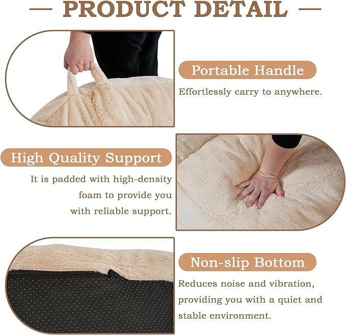 Giant Bean Bag Chair, Oversized BeanBag Couch for Adults, Large Bean Bag Sofa Chair with Filler, Shell-Shaped Floor Chair Soft & Cozy Couch with Back Support for Bedroom Living Room Dorm Apartment