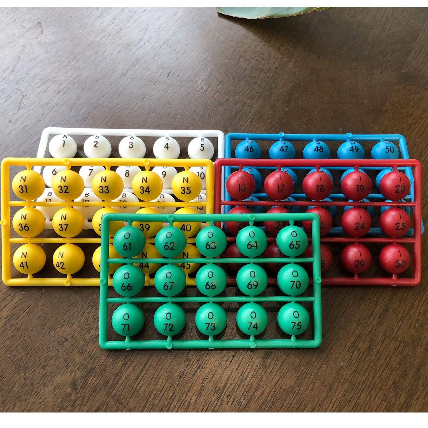Yuanhe 3/5 Inch Bingo Balls for Standard Cages and Boards, Easy Read, 75 Count, Perfect for Parties, Nights, Raffles, Lost Ball Replacements