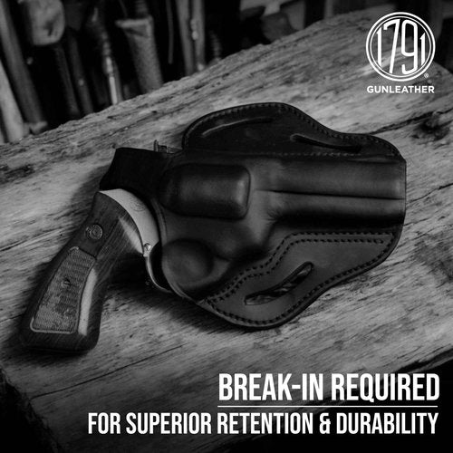 1791 GUNLEATHER Taurus Judge Holster, Leather Thumb Break Revolver Holster for Z Frame Revolvers fits Taurus Judge (2.5" Cyl), Taurus Public Defender, SW Governor - Right Handed