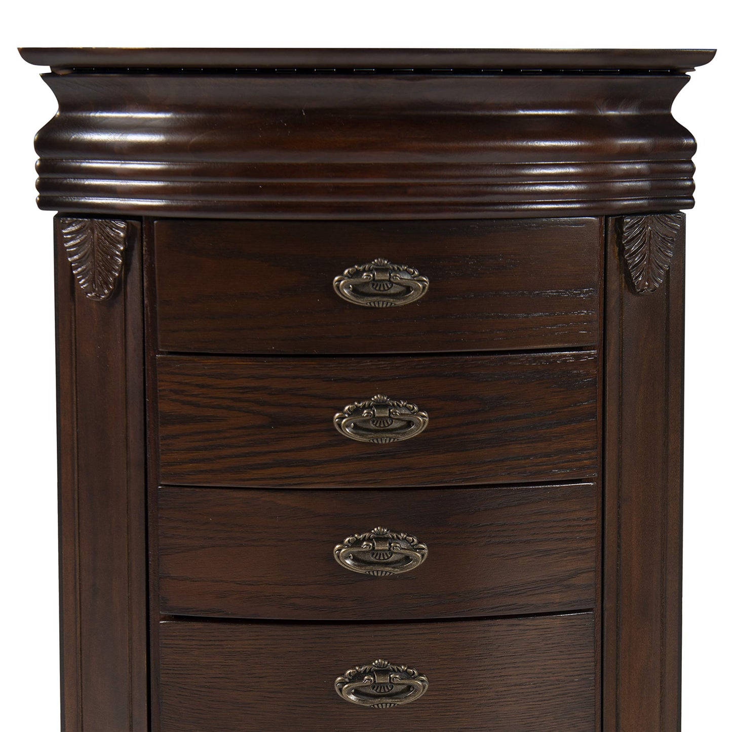 Powell Italian Influenced Transitional Espresso Jewelry Armoire,Brown
