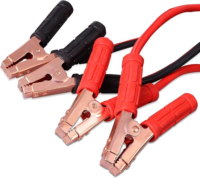 CARTMAN 1 Gauge 25Feet Jumper Cables 800AMP Heavy Duty Booster Cables with Carry Bag