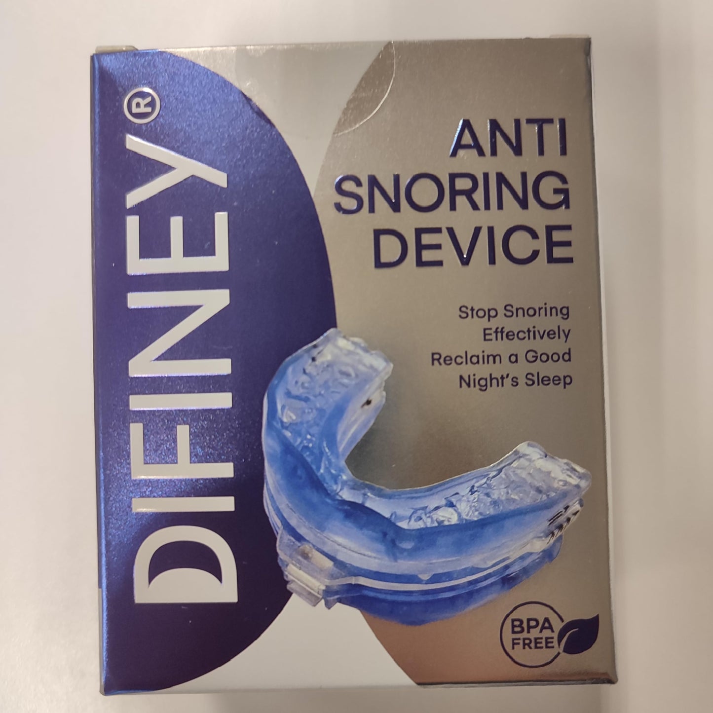 Difiney Anti Snoring Device: FDA-Cleared Snoring Solution – Adjustable Snore Stopper Mouth Guard for Men & Women – Anti Snoring Mouthpiece to Improve Sleep – Reusable Night Use