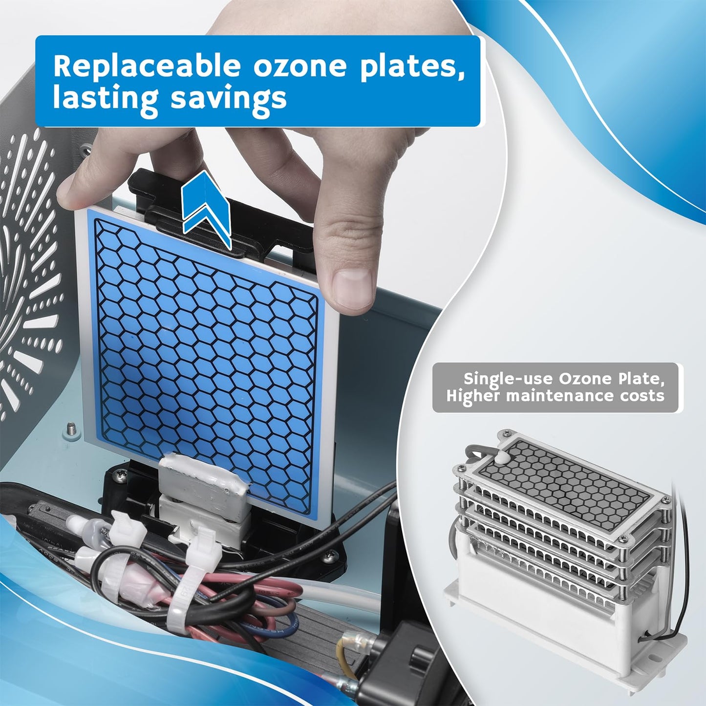 Airthereal Ceramic Ozone Plate Replacement for MA10K-PRO, MA10K-PRODIGI, MA10K-PRO SMART and MA25L Ozone Generator