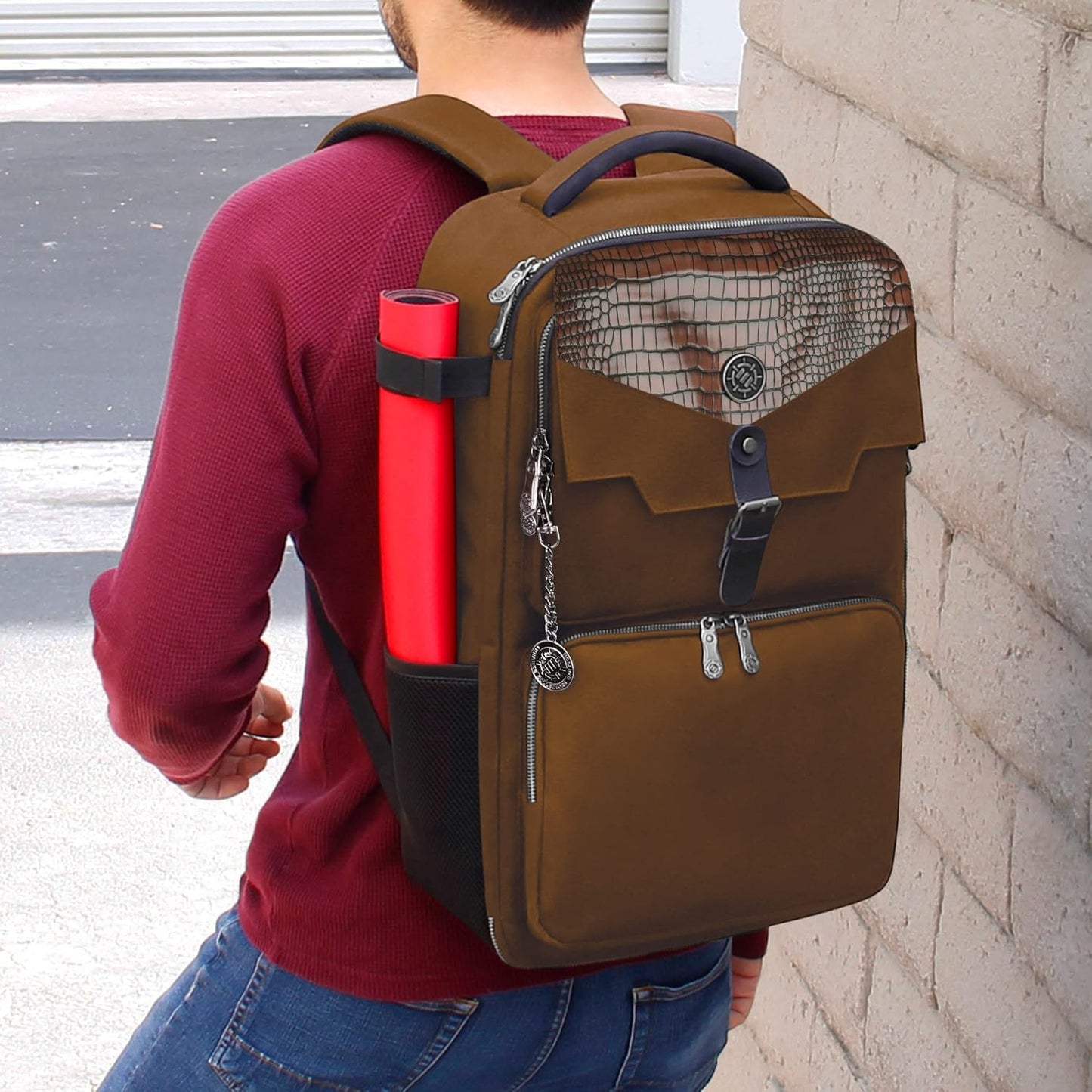 ENHANCE MTG Backpack TCG Card Storage - TCG Backpack for Deck Boxes, Sleeved Cards, Playmats, MTG Accessories