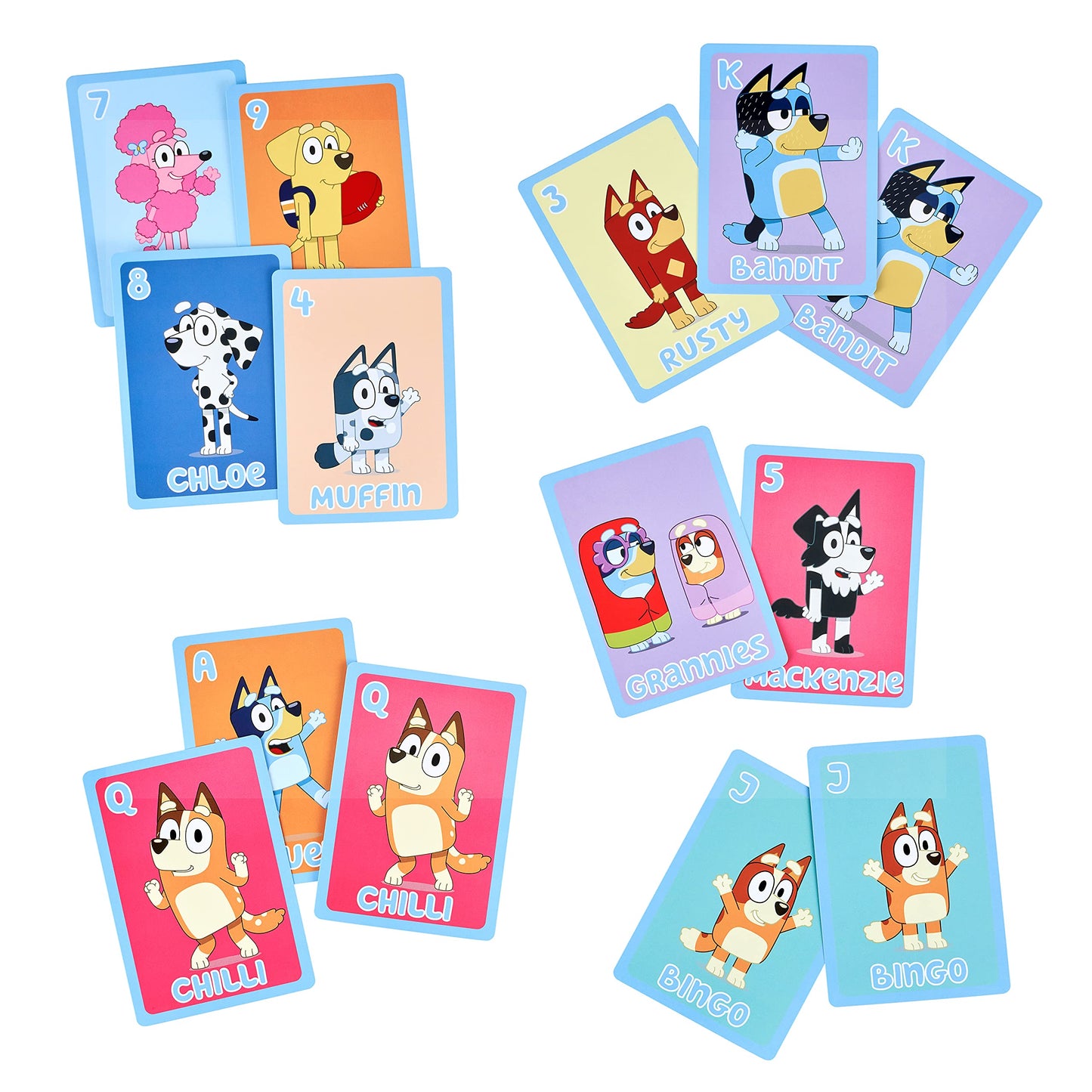 Bluey 5 in 1 Card Game Set, Multicolor (13032)