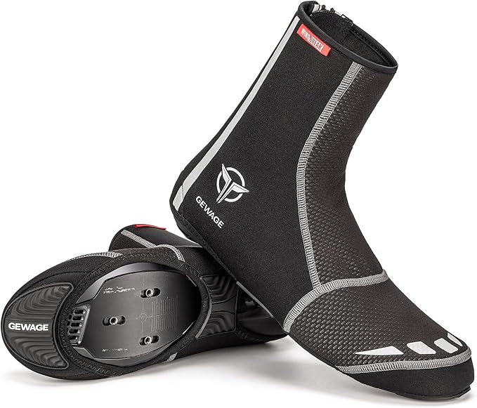 GEWAGE Cycling Shoe Covers -Warm Bike Shoe Covers - Windproof Mountain Road Cycling Overshoes - Cycling Shoe Cover for Men...