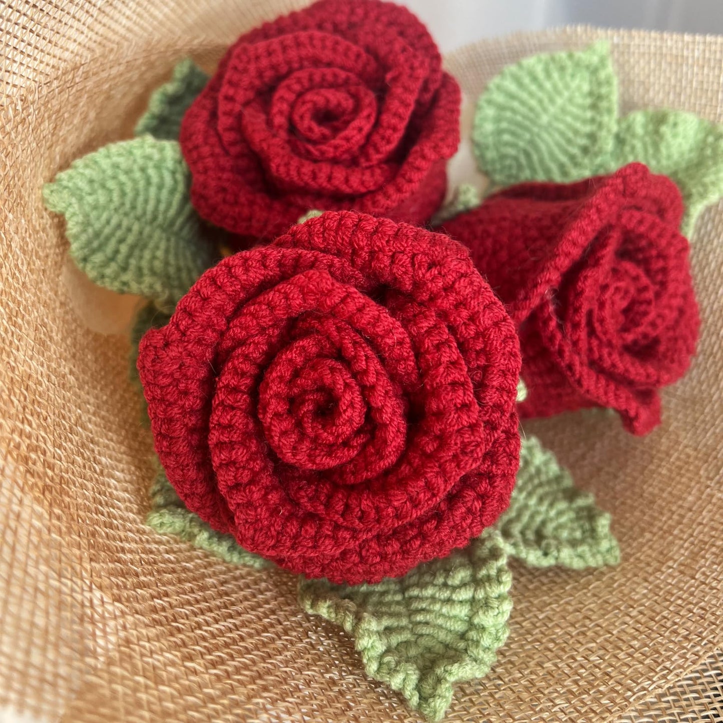 Crochet Flower Bouquet, Handmade Crochet Flower for Home Decor, Completed Knitted Artificial Flowers, Customizable, Great gift for Mother's Day, Valentine's Day, Anniversary, and Celebrations (peony)