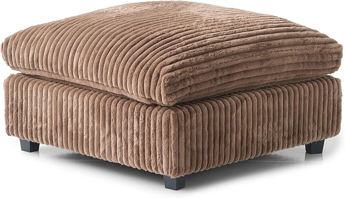 WJShome Cloud Modular Sectional Sofa, Plush Sofas for Living Room,39.37inch Ottoman,Brown