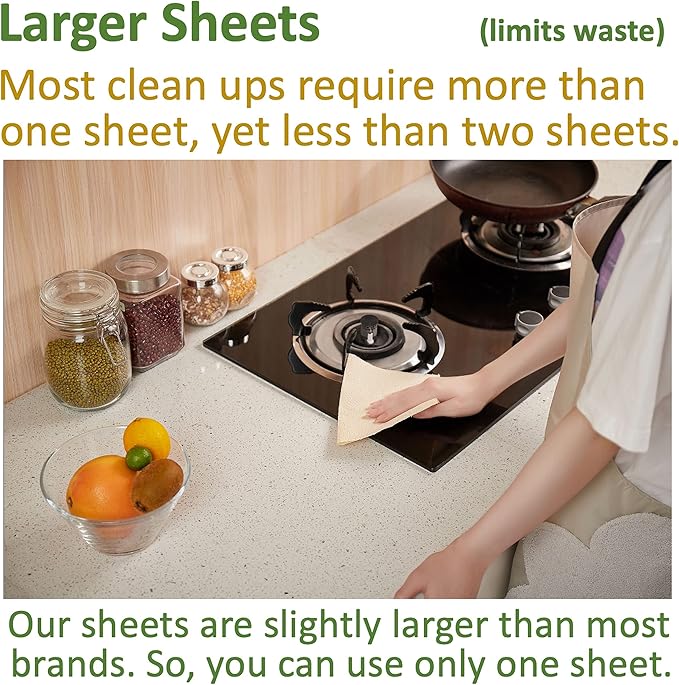 100% Bamboo Paper Towels, Tree-Free, Chemical-Free, Lint-Free, Durable, Absorbent, Select-a-Size 2-Ply, 90 Sheets Per Roll. (PT 12 Rolls)