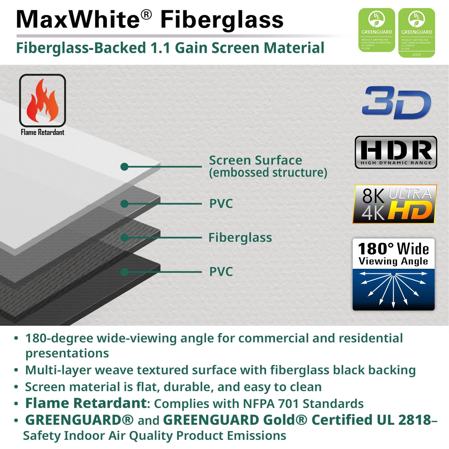 Elite Screens Yard Master Electric 165" Outdoor Motorized Projector Screen with RF Remote, IP33 Rain Protection, 4K/8K Ultra HD HDR Ready Backyard Patio Movie Screen – OMS165H-ELECTRIC