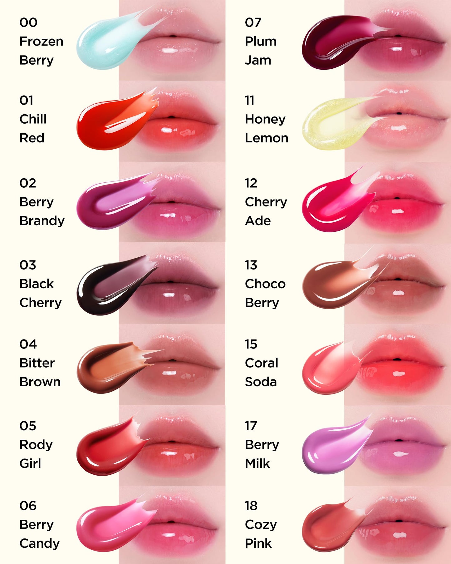 TOCOBO Juicy Berry Plumping Lip Oil 03 Black Cherry - Korean Vegan Hydrating Lip Oil with Plant Oils for High Shine Gloss - Non