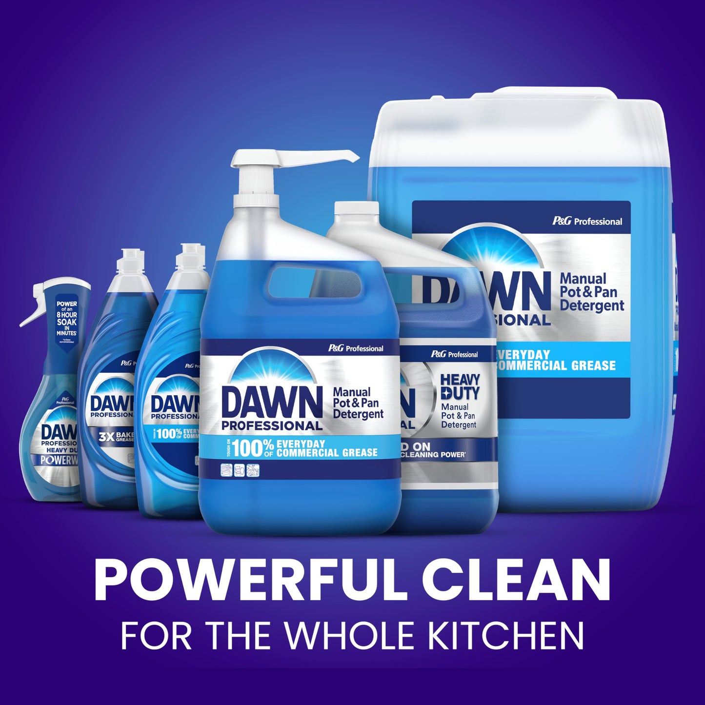 Dawn Professional Manual Pot and Pan Detergent, Dish Soap, Liquid Concentrate, 1 Gallon (Case of 2) with 1 Pump