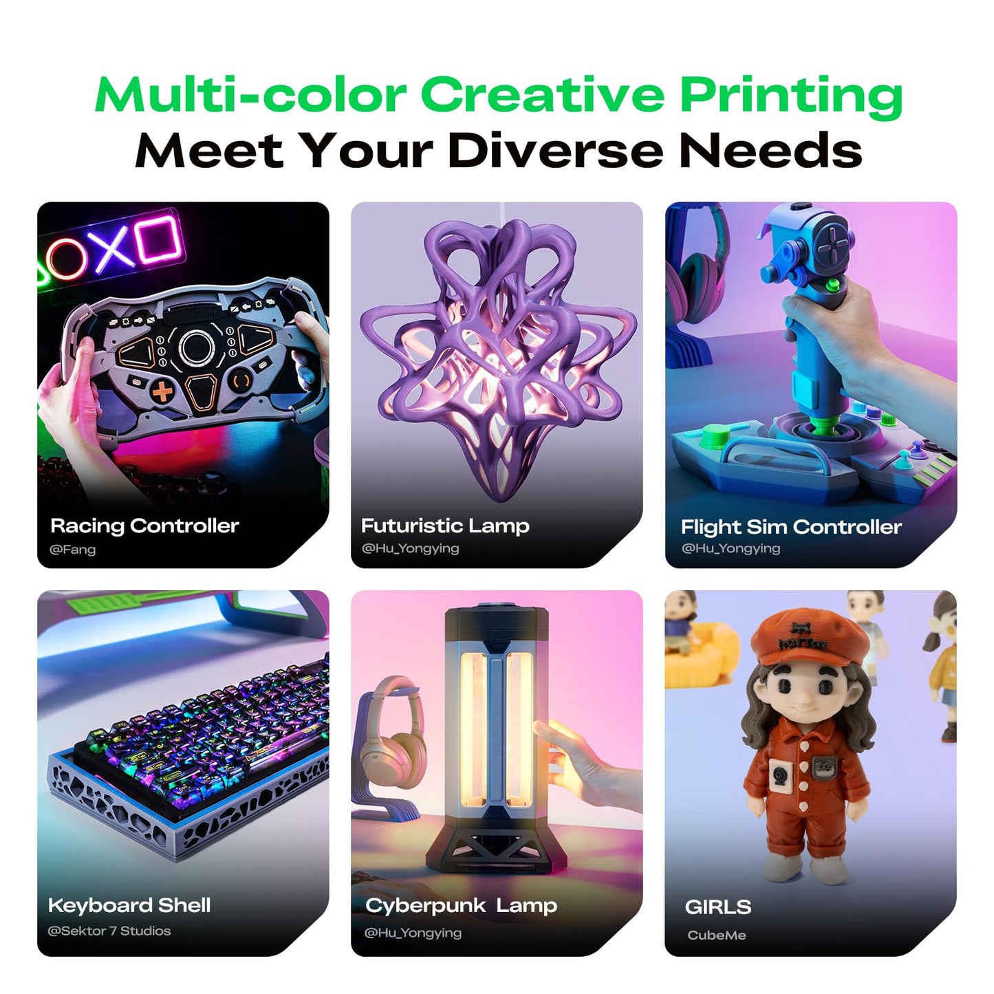 Creality SPARKX I7 Combo 3D Printer, Multi Color with CFS Lite AI Photo to 3D Printing 500mm/s High Speed Auto-Leveling RGB Light 95% Pre-Assemble Essential Parts Low Noise 10.24×10.24×10 inch