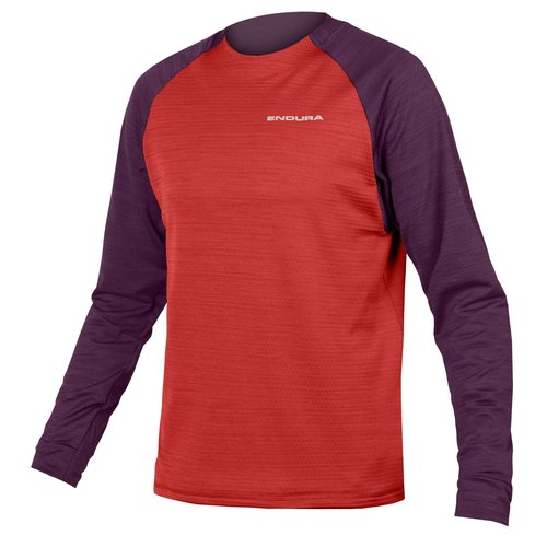 Endura Mens SingleTrack Cycling Fleece Aubergine, Small