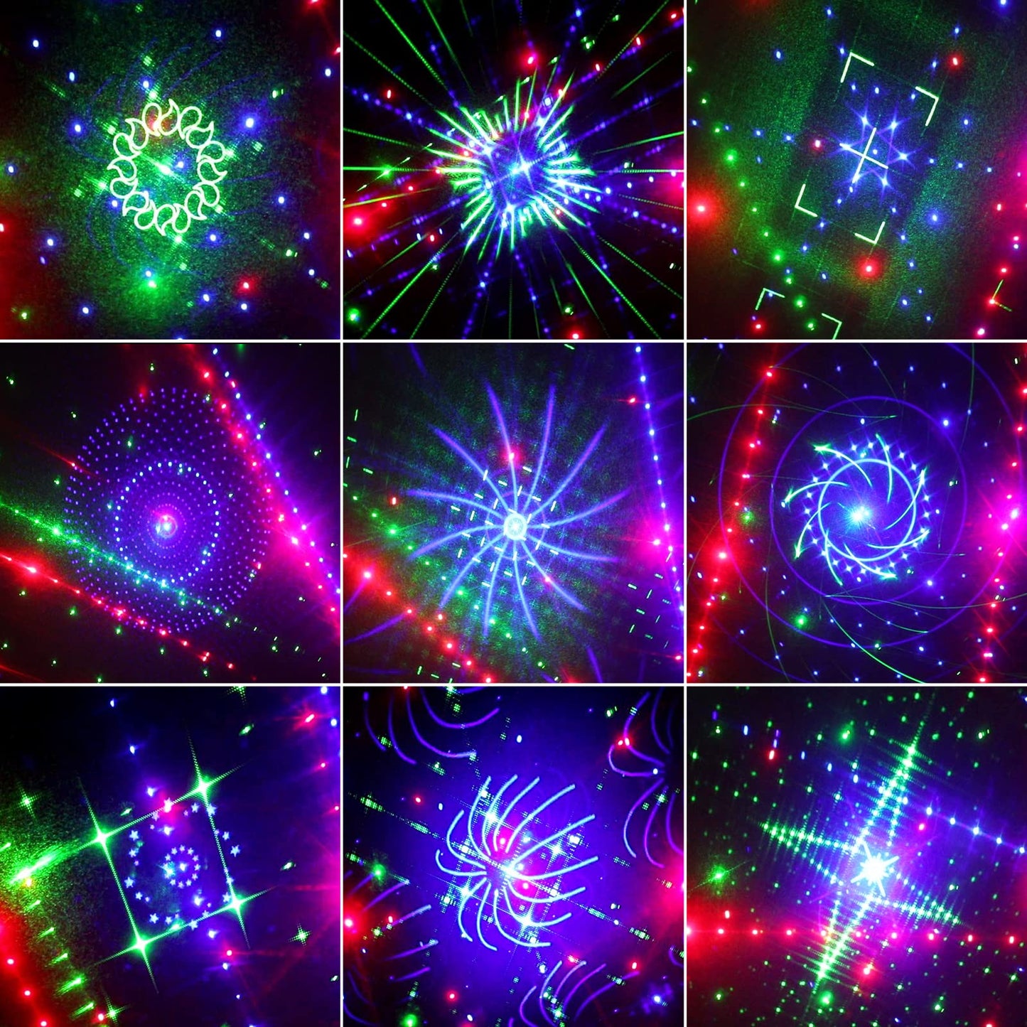Wuzstar 27-Eye Party Dj Light With Remote, Led Strobe Effects, Dmx Control & Sound Activity - Disco Stage Lighting For Clubs, We