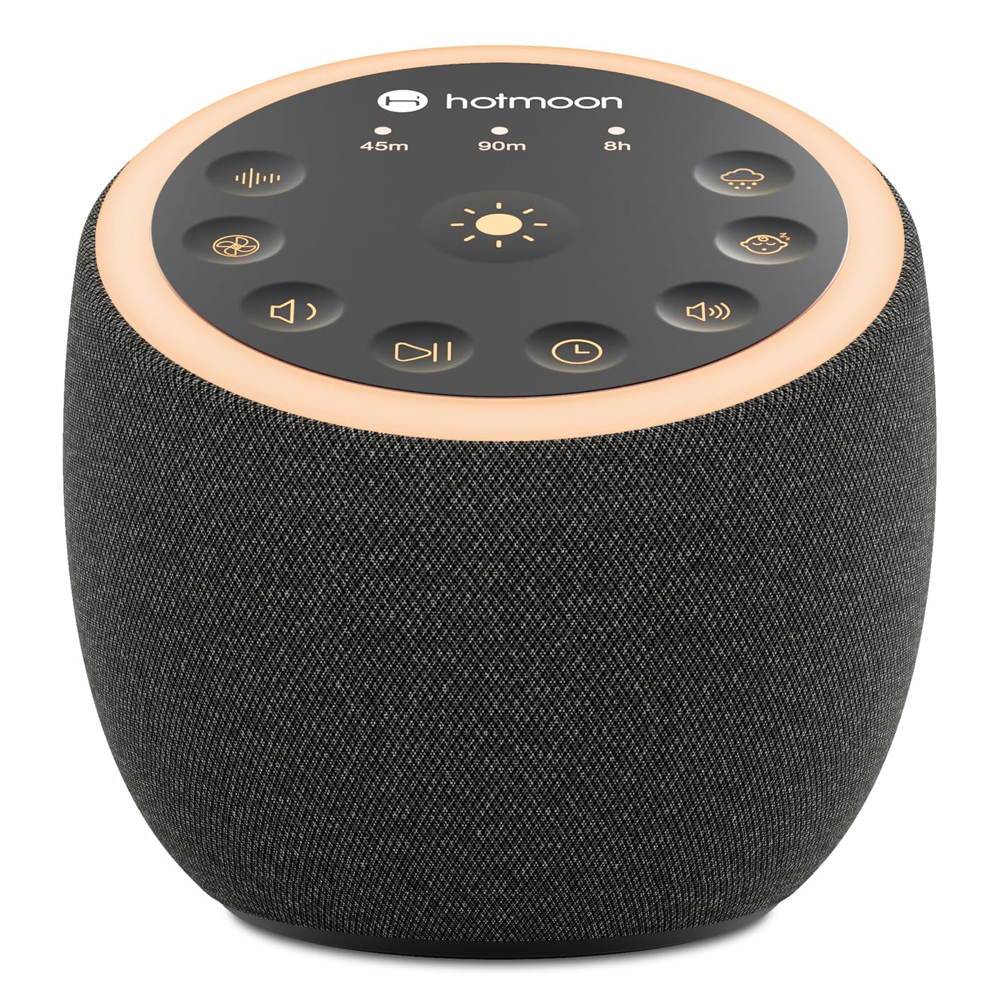 Hotmoon Sound Machine for Sleep, Cocoon 2 White Noise Sound Machine with 40 Non-Looping Sounds, Dual-Speaker & Timer, 8 Night Light, Pink Brown Green Noise for Sleeping Adults, Office Privacy, Plug-in