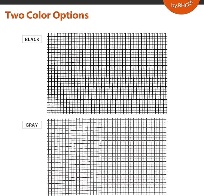 by.RHO Window Screen Repair Kit Tape (Black, 2" x 15FT) for Window Screen and Screen Door Tears Holes 3-Layer Strong Adhesive & Waterproof Tape Fiberglass Covering mesh