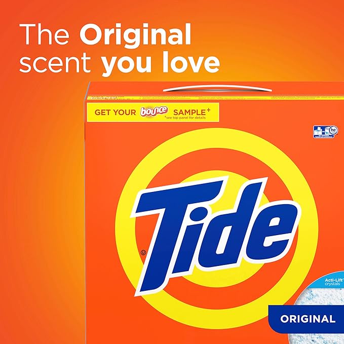 Tide Powder Laundry Detergent, Original, 95 loads, 120 oz