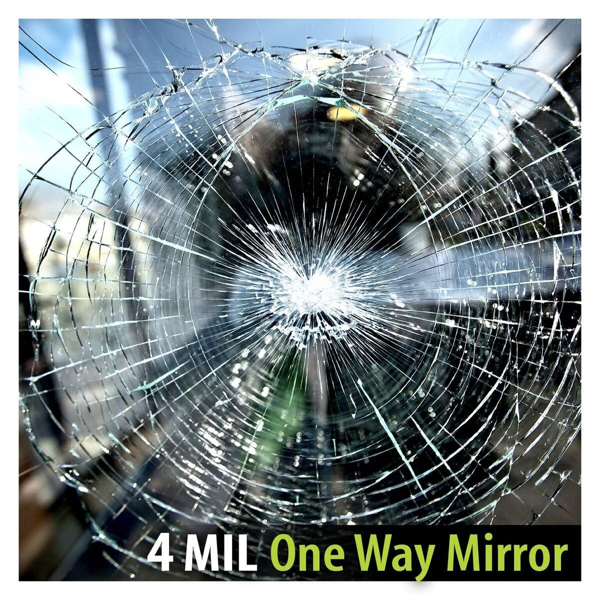 BDF S4MS15 Window Film Security and Daytime Privacy 4 Mil Mirror Silver (Dark) - 36in X 12ft