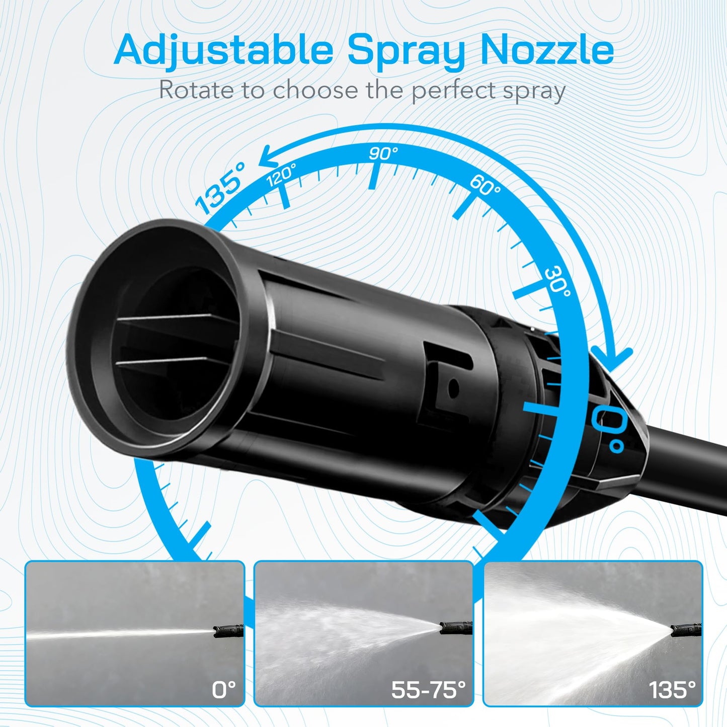 Electric Pressure Washer Power Washer Electric Powered Power Wash Power Washers with Adjustable Nozzle, Pressure Cleaning Machine with Foam Cannon for Cars, Fences, Driveways, Patios, Home Cleaning