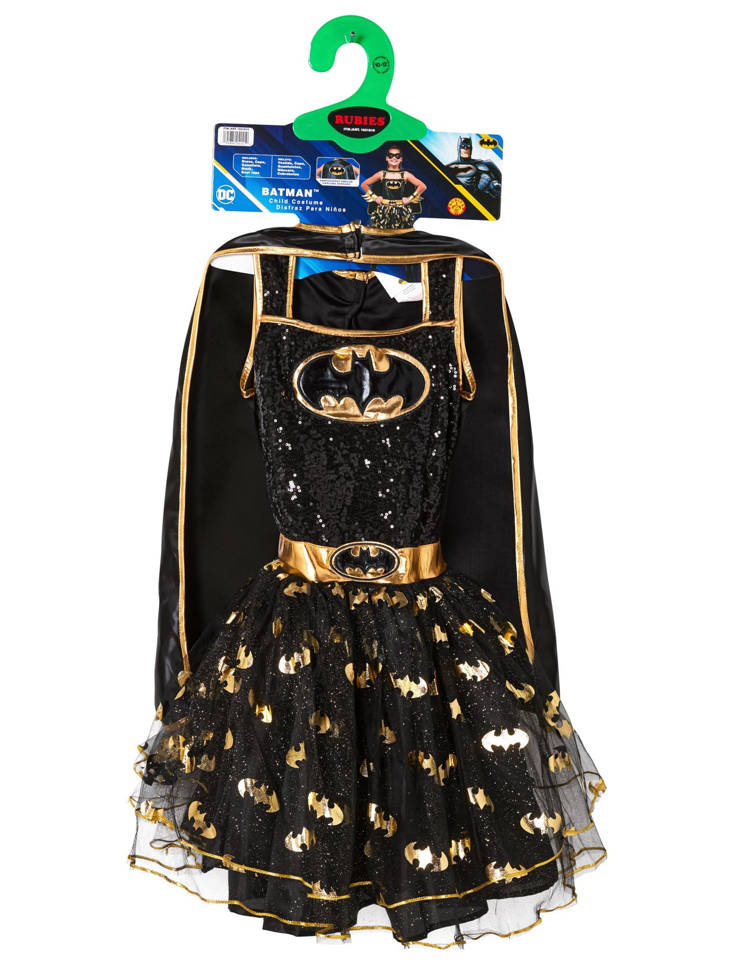 DC Comics Superheroes: Batgirl Costume Dress for Kids by Rubies, Girl's Small