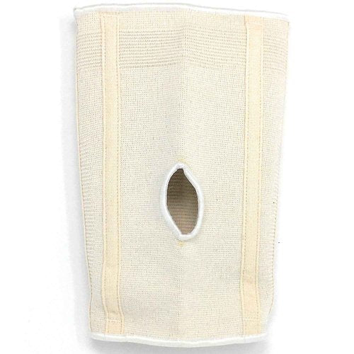 Champion Knee Brace Flexible Stays Knit Elastic, White, Large (Pack of 4)