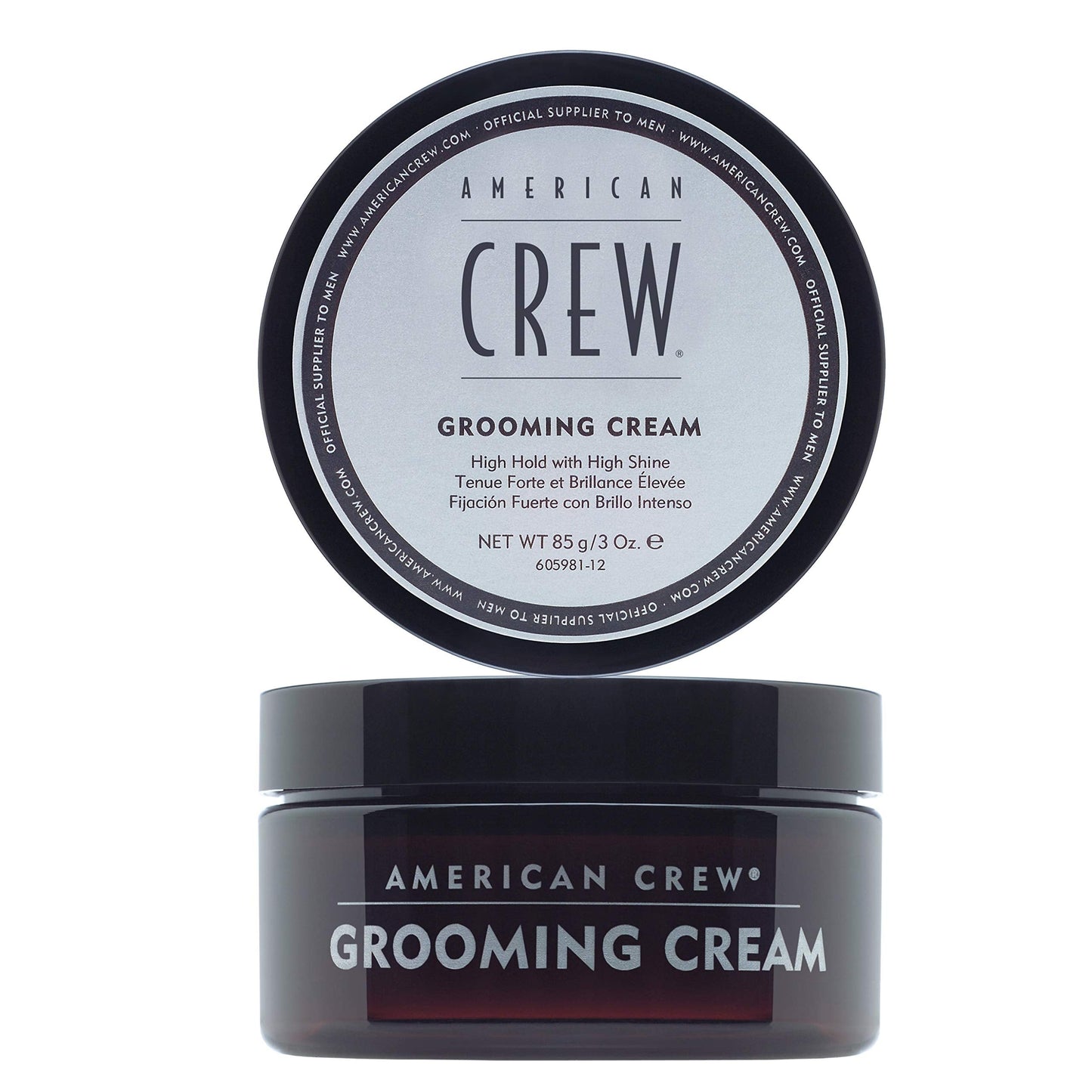 Men's Grooming Cream by American Crew, Like Hair Gel with High Hold with High Shine, 3 Oz (Pack of 2)