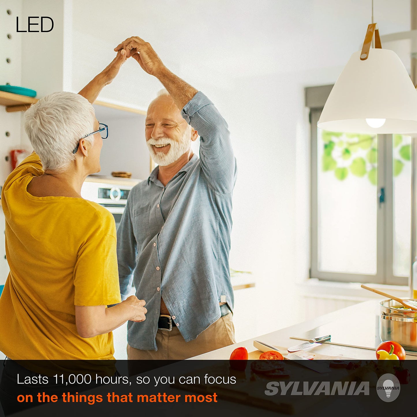 LEDVANCE Sylvania LED A19 Light Bulb, 60W Equivalent, Efficient 8.5W, 10 Year, 2700K, 800 Lumens, Frosted, Soft White (74765), Packaging May Vary (Pack of 1, 24 Count Total)