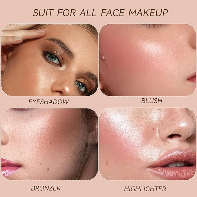 K'APEINE Eyeshadow Kit-4pcs Eyeshadow Palettes 32Colors Makeup Palette Red Brown Eye Shadow Blush Contour Highly Pigment Long Lasting for Women Daily, Parties
