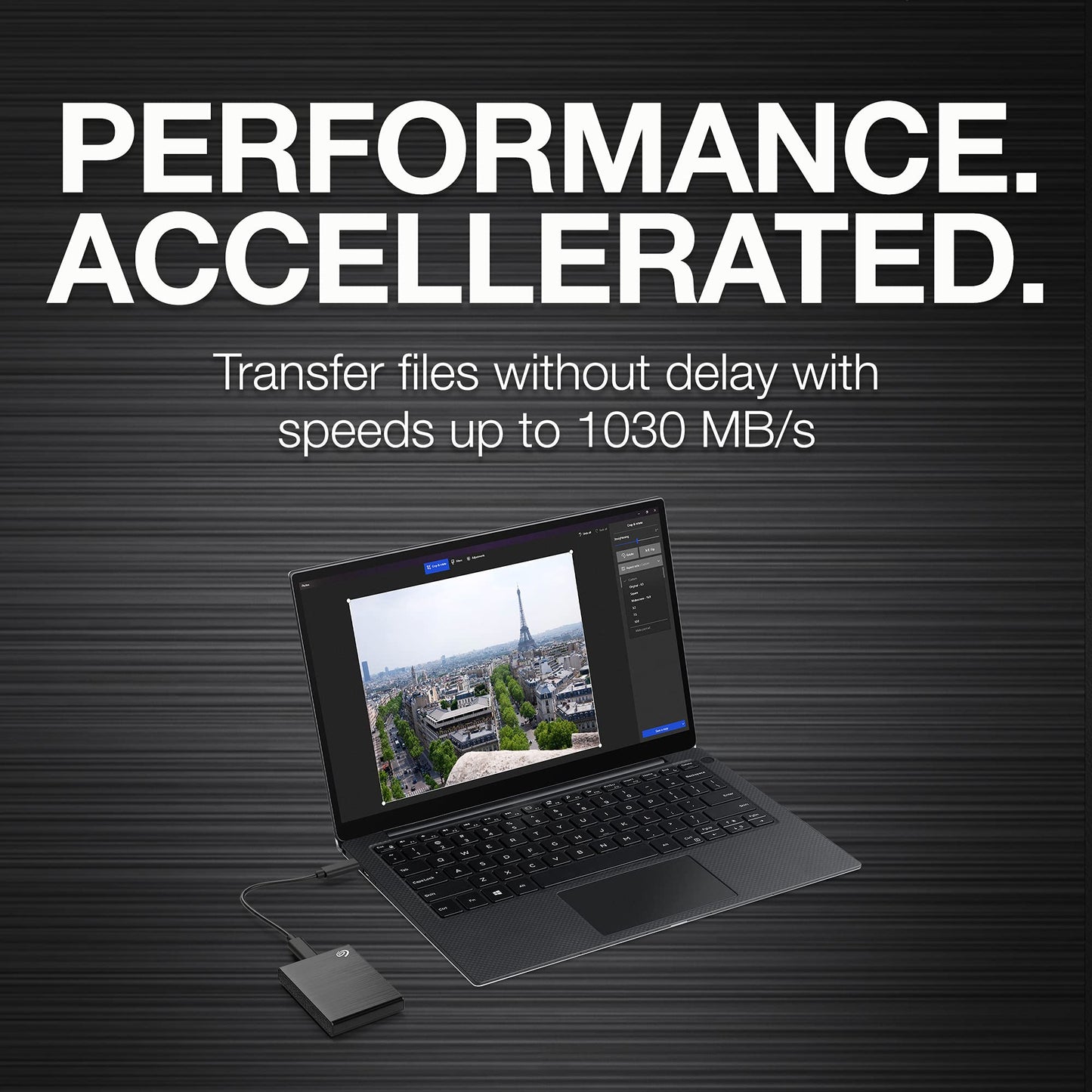 Seagate One Touch Ssd 500Gb External Ssd Portable - Black, Speeds Up To 1030Mb/S, 6Mo Mylio Photo+ Subscription, 6Mo Dropbox Bac