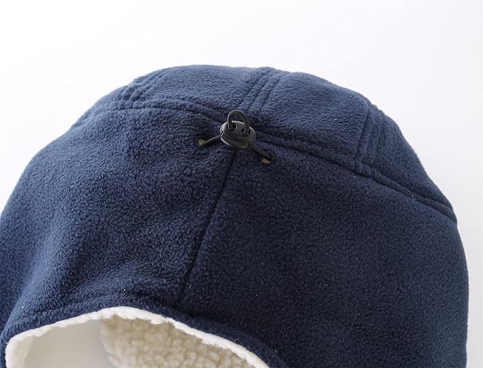 Connectyle Men's Sherpa Lined Warm Winter Hats with Visor Windproof Earflap Hat Outdoor Thermal Skull Cap Trapper Hat