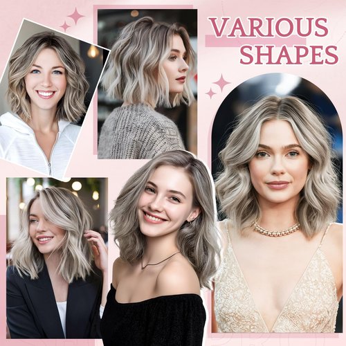 SEGO Pro Hair Toppers for Women Real Human Hair with No Bangs 3.1×3.9 Inch Silk Base Clip-In Topper Natural Looking Hairpieces for Women（8 Inch,Light Grey）