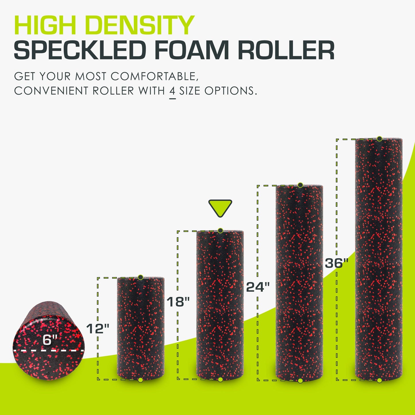 ProsourceFit High Density Foam Rollers long, Firm Full Body Athletic Massage Tool for Back Stretching, Yoga, Pilates, Post Workout Muscle Recuperation