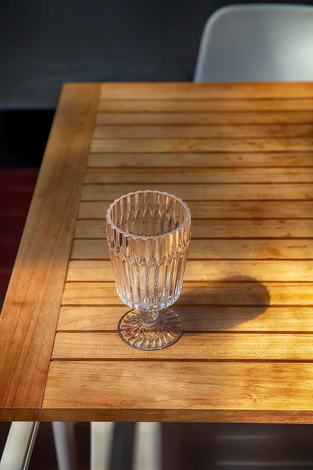 Fortessa Archie Glass Drinkware, Goblet Glass (Set of 6), 14.2 Ounce, Clear