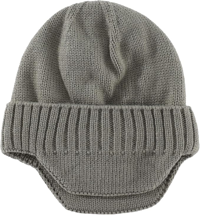 Home Prefer Mens Winter Hat Knit Earflap Hat Stocking Caps with Ears Beanie Hat