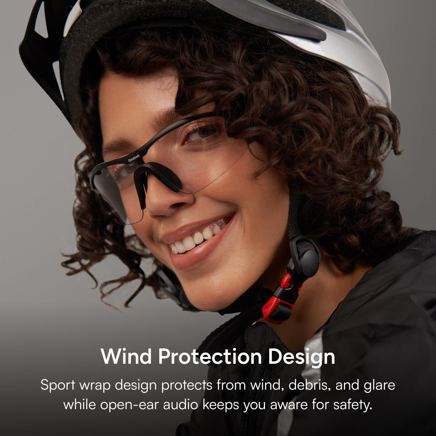 Reebok Octane Shift Smart Eyewear Powered by Lucyd - Photochromic Adaptive Lens - HiFi Bluetooth Sport Glasses