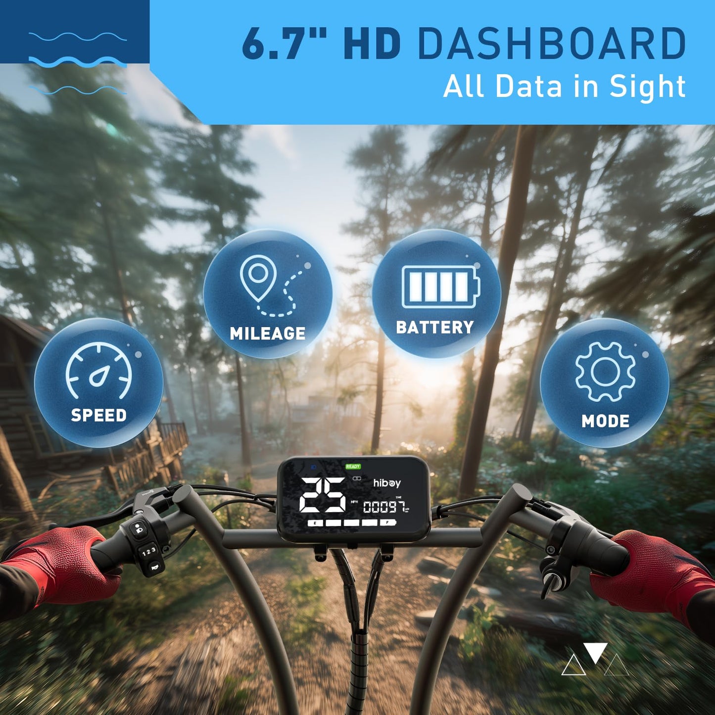 Hiboy Electric Scooter for Adults with Seat & Basket, 810W Motor, 25MPH, 34mi Range, 16" All-Terrain Tires (Snow/Mud), Dual Disc Brakes, UL2272 - 3-in-1 Commuter/Shopping/Off-Road E-scooter