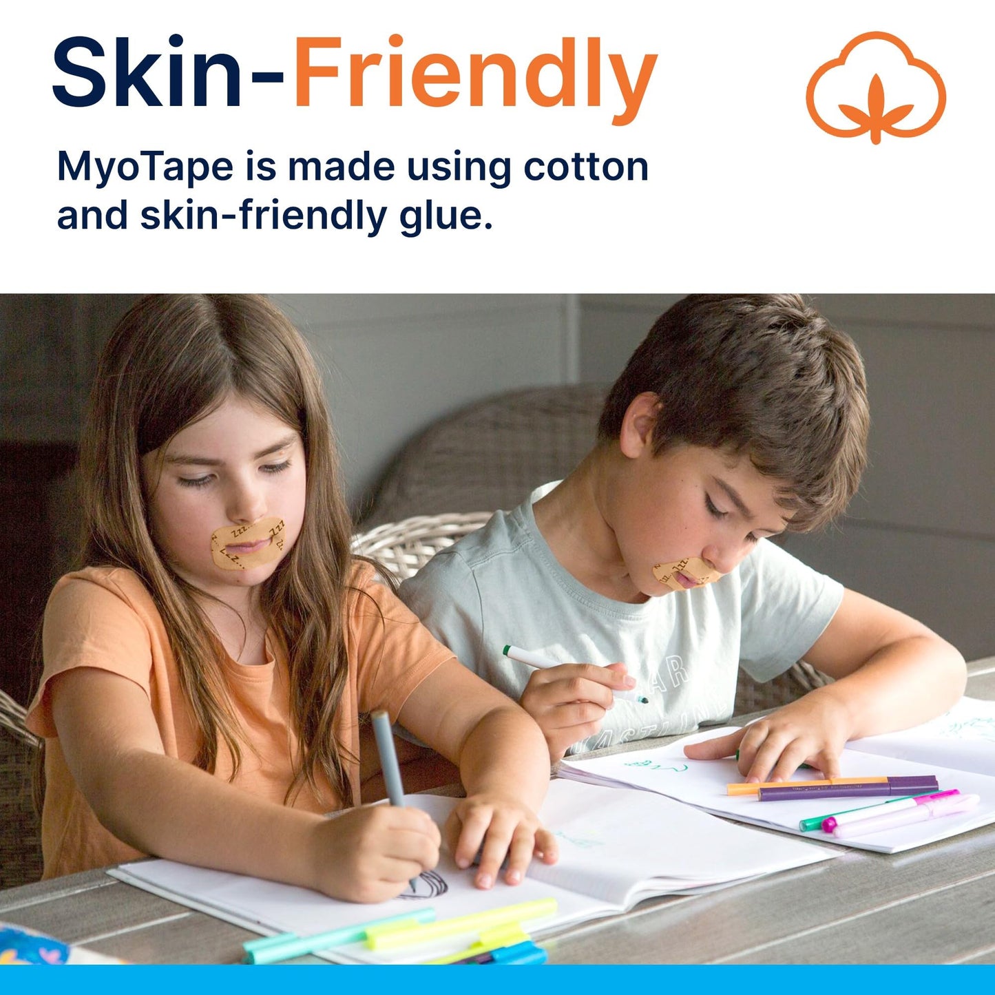 MyoTape - Sleep Tape for Kids - 90 Nights - Reduce Snoring - Improve Your Kids Sleep - Promote Nasal Breathing - Children - Gentle On Skin