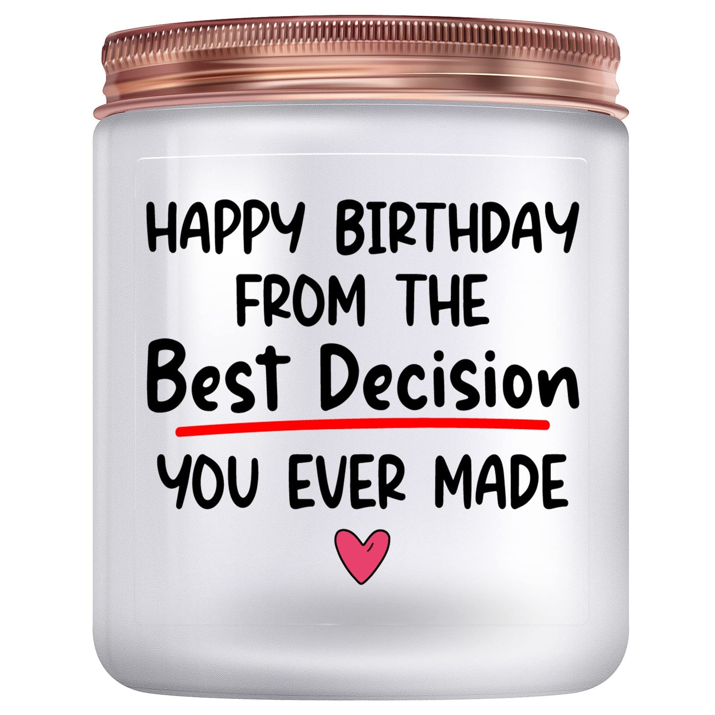 Birthday Gifts for Wife from Husband- Happy Birthday Gift Ideas for Her Him- Funny Women Birthday Gifts for Girlfriend from Boyfriend - Lavander Scented Candles