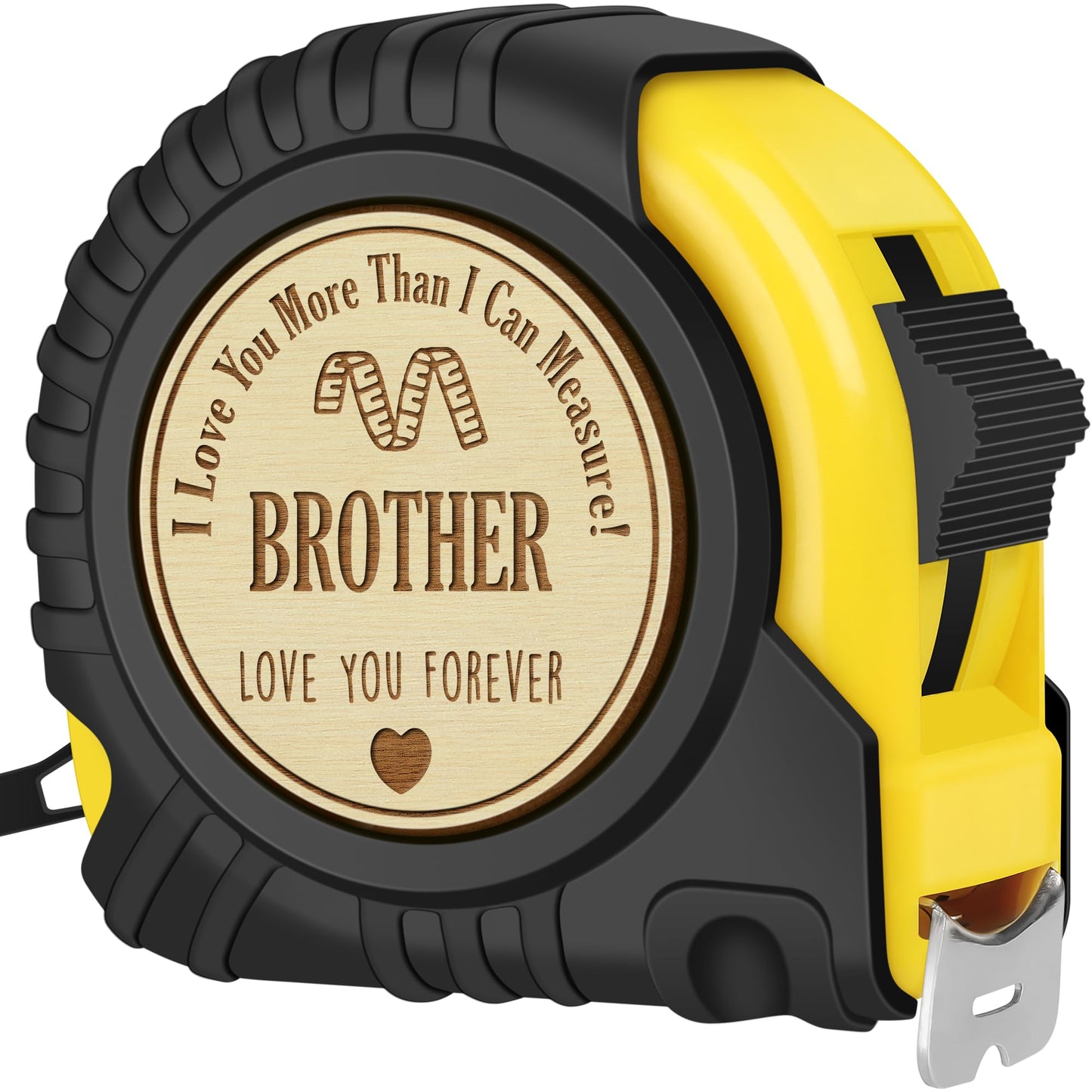 Sensi Blue Fathers Day Brother Gifts for Brother, Gifts for Brother, Brother Gifts from Sister, Best Gifts for Adult Brothers Brother In Law, Cool Promoted To Big Brother Tape Measure 25 FT Tool Gifts